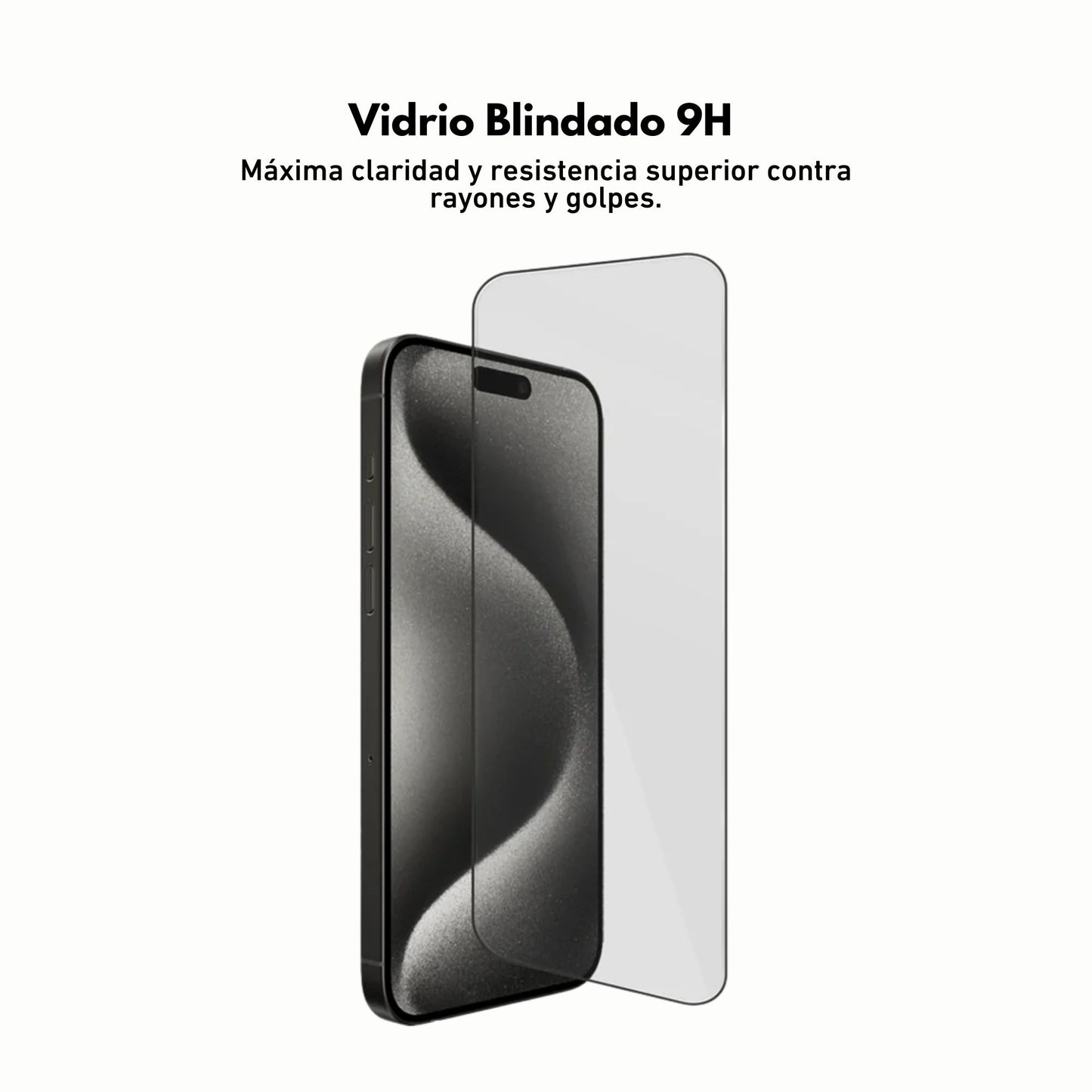 Vidrio Blindado 9H - Kit instalación